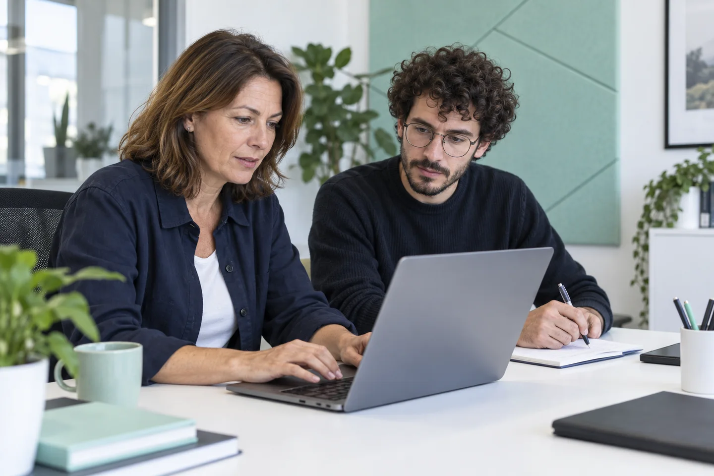 Illustration : une équipe vérifie l’accessibilité d’un site au clavier